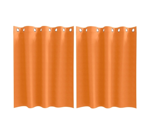 Pimendavad Kardinad Kardinatega Bright Orange Polüester