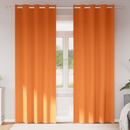 Užtemdymo Užuolaidos Su Užuolaidomis Bright Orange Poliesteris
