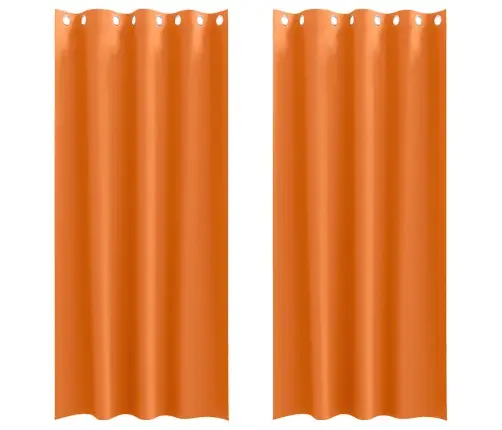 Užuolaidos Su Žiedais, Blokuojančios Šviesą Ryški Oranžinė Užuolaidos Su Žiedais, Blokuojančios Šviesą Ryški Oranžinė
