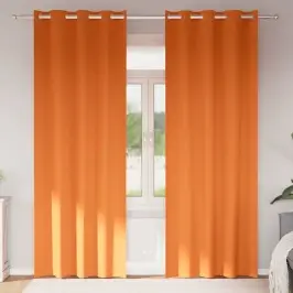 Užtemdymo Užuolaidos Su Užuolaidomis Bright Orange Poliesteris