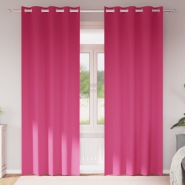 Pimendavad Kardinad Kardinatega Bright Pink Polüester