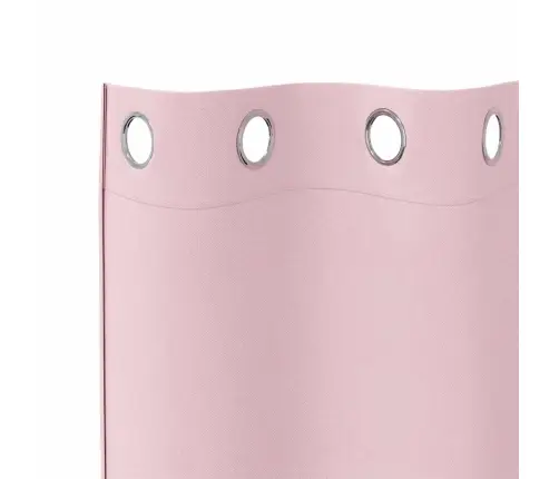Aizkari Ar Aizkariem 2 Pcs Bērnu Rozā 175 X 140 Cm Poliesters Vidaxl