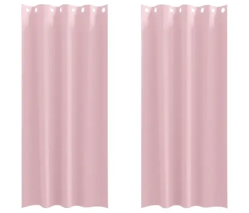 Aizkari Ar Aizkariem 2 Pcs Bērnu Rozā 245 X 140 Cm Poliesters Vidaxl Aizkari Ar Aizkariem 2 Pcs Bērnu Rozā 245 X 140 Cm Poliesters Vidaxl