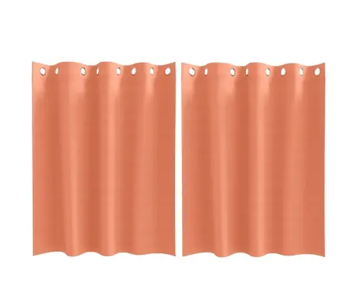 Užuolaidos Su Žiedais, Blokuojančios Šviesą 2 Pcs Terakotos