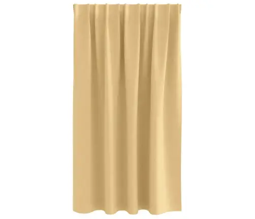 Aizkari Ar Aizkariem 2 Pcs Bēša 140 X 140 Cm Poliesters Vidaxl