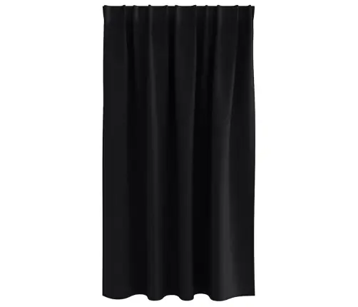 Aizkari Ar Aizkariem 2 Pcs Melna Poliesters Vidaxl