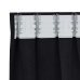 Aizkari Ar Aizkariem 2 Pcs Melna 245 X 140 Cm Poliesters Vidaxl