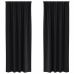 Aizkari Ar Aizkariem 2 Pcs Melna 245 X 140 Cm Poliesters Vidaxl