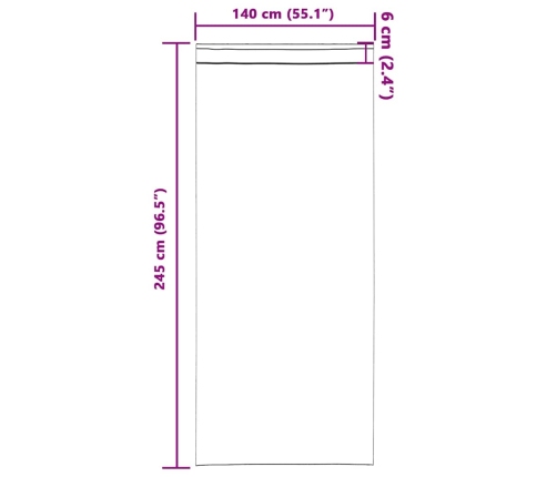 Aizkari Ar Aizkariem 2 Pcs Melna 245 X 140 Cm Poliesters Vidaxl