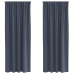 Aptumšojošie Aizkari 2 Pcs Antracīta 245 X 140 Cm Poliesters Vidaxl