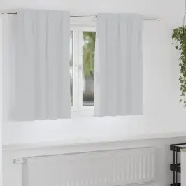 Pimendavad Kardinad Kardinatega Pale Grey Polüester