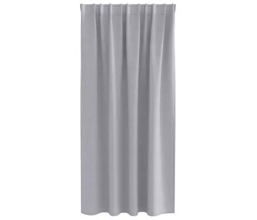 Aizkari Ar Aizkariem 2 Pcs Metāla Pelēks Poliesters Vidaxl