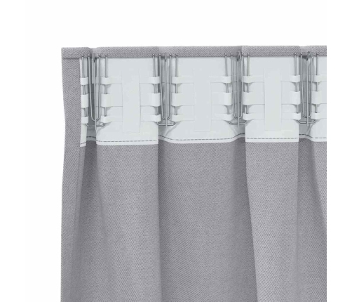 Pimendavad Kardinad Kardinatega Metal Grey Polüester