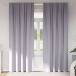 Aptumšojošie Aizkari Ar Aizkariem Metal Grey Poliesters Vidaxl