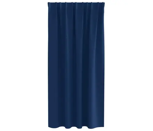 Aizkari Ar Aizkariem 2 Pcs Tumši Zila Poliesters Vidaxl