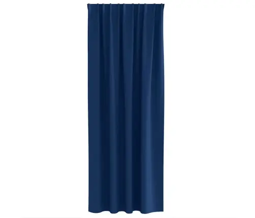 Aizkari Ar Aizkariem 2 Pcs Tumši Zila 225 X 140 Cm Poliesters Vidaxl