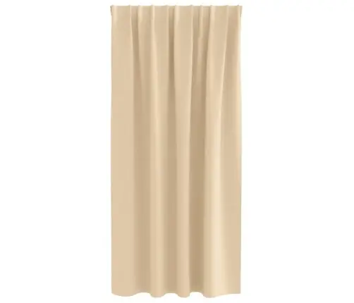 Aizkari Ar Aizkariem 2 Pcs Krēmkrāsa Poliesters Vidaxl