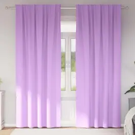 Aptumšojošie Aizkari Violeta Poliesters Vidaxl