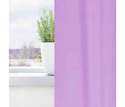 Aizkari Ar Aizkariem 2 Pcs Violeta 260 X 140 Cm Poliesters Vidaxl