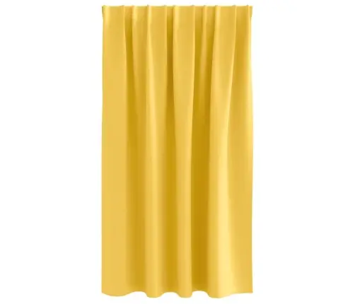 Aizkari Ar Aizkariem 2 Pcs Sinepju Dzeltena Poliesters Vidaxl Aizkari Ar Aizkariem 2 Pcs Sinepju Dzeltena Poliesters Vidaxl