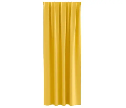 Užuolaidos Su Žiedais, Blokuojančios Šviesą Garučių Geltona