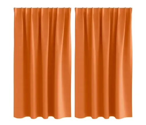 Aizkari 2 Pcs Skaisti Oranžs 140 X 140 Cm Poliesters Vidaxl Aizkari 2 Pcs Skaisti Oranžs 140 X 140 Cm Poliesters Vidaxl