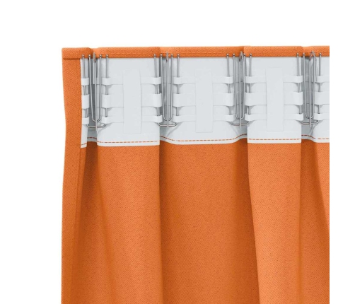 Pimendavad Kardinad Kardinatega Bright Orange Polüester