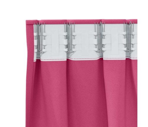 Pimendavad Kardinad Kardinatega Bright Pink Polüester