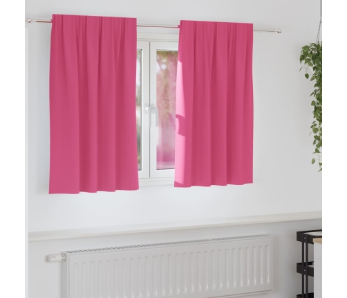 Pimendavad Kardinad Kardinatega Bright Pink Polüester