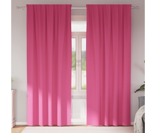 Pimendavad Kardinad Kardinatega Bright Pink Polüester