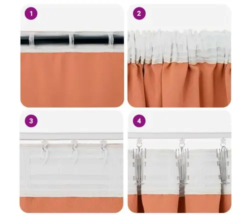 Aizkari Ar Aizkariem 2 Pcs Sarkanbrūns 140 X 140 Cm Poliesters Vidaxl