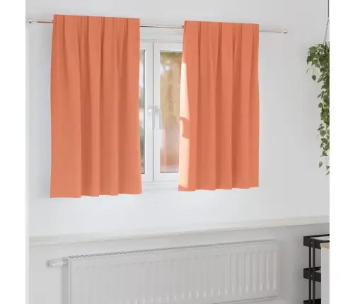 Aizkari Ar Aizkariem 2 Pcs Sarkanbrūns 140 X 140 Cm Poliesters Vidaxl