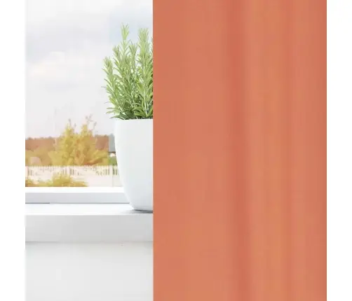 Aizkari Ar Aizkariem 2 Pcs Sarkanbrūns 260 X 140 Cm Poliesters Vidaxl