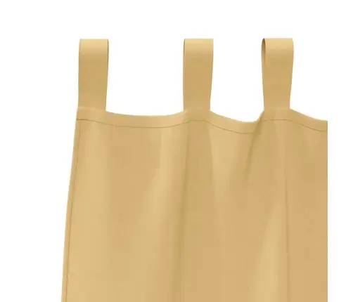 Aizkari Ar Aizkariem 2 Pcs Bēša 245 X 140 Cm Poliesters Vidaxl