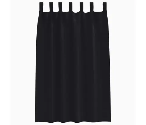 Aptumšojošie Aizkari 2 Pcs Melna 175 X 140 Cm Poliesters Vidaxl Aptumšojošie Aizkari 2 Pcs Melna 175 X 140 Cm Poliesters Vidaxl