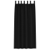 Aizkari Ar Aizkariem 2 Pcs Melna 260 X 140 Cm Poliesters Vidaxl