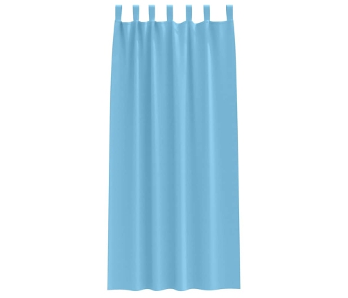 Aptumšojošie Aizkari 2 Pcs Gaiši Zila 225 X 140 Cm Poliesters Vidaxl