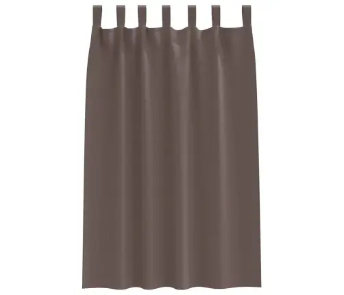 Užuolaidos Su Žiedais, Blokuojančios Šviesą 2 Pcs Tamsiai Rudas