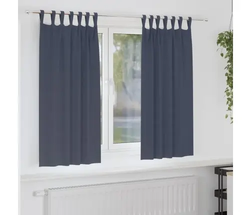 Aptumšojošie Aizkari 2 Pcs Antracīta 175 X 140 Cm Poliesters Vidaxl