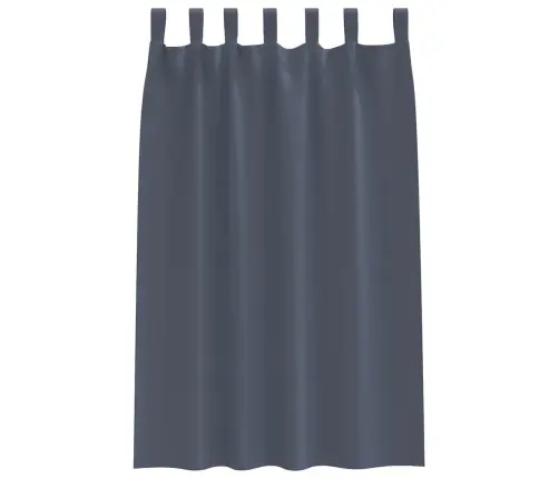 Aptumšojošie Aizkari 2 Pcs Antracīta 175 X 140 Cm Poliesters Vidaxl