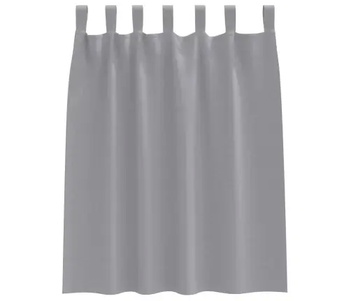 Aptumšojošie Aizkari 2 Pcs Gaiši Pelēka 140 X 140 Cm Poliesters Vidaxl