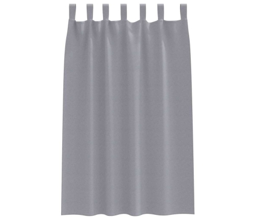 Aptumšojošie Aizkari 2 Pcs Gaiši Pelēka 175 X 140 Cm Poliesters Vidaxl