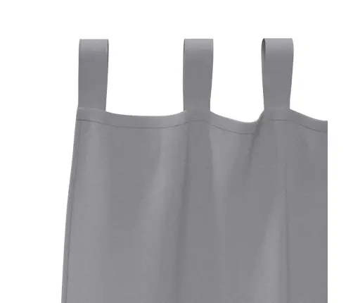 Aizkari Ar Aizkariem 2 Pcs Gaiši Pelēka 245 X 140 Cm Poliesters Vidaxl