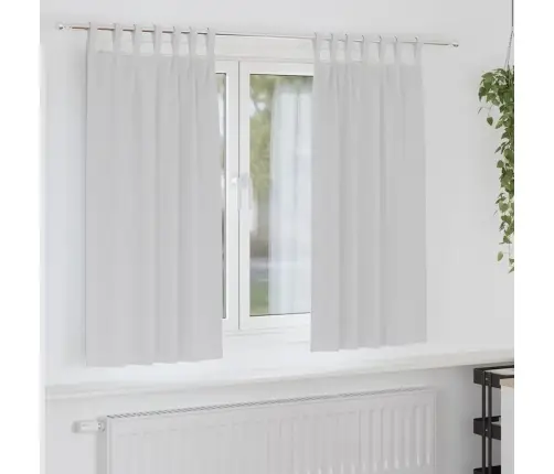 Aptumšojošie Aizkari 2 Pcs Gaiši Pelēks 175 X 140 Cm Poliesters Vidaxl