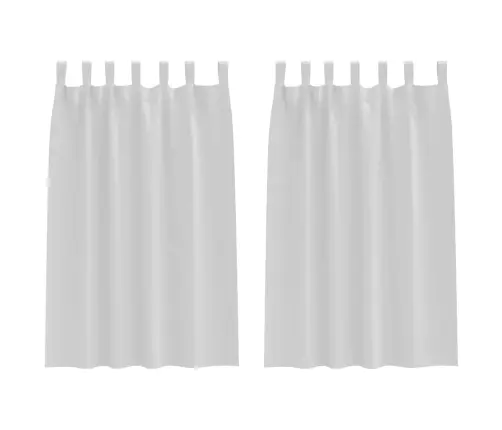 Aptumšojošie Aizkari 2 Pcs Gaiši Pelēks 175 X 140 Cm Poliesters Vidaxl