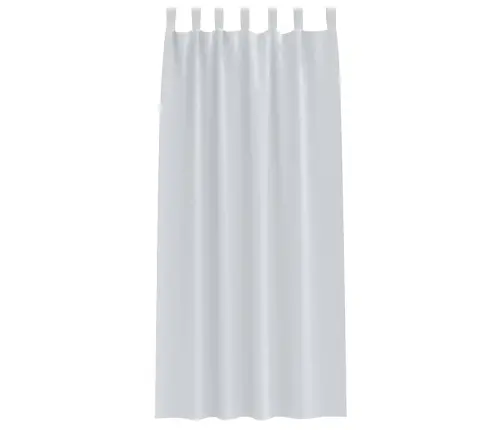 Aizkari Ar Aizkariem 2 Pcs Gaiši Pelēks 245 X 140 Cm Poliesters Vidaxl