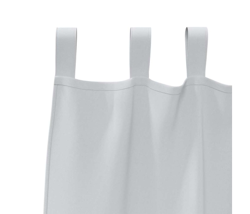 Aizkari Ar Aizkariem 2 Pcs Gaiši Pelēks 260 X 140 Cm Poliesters Vidaxl