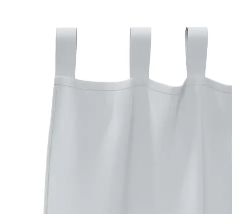 Aizkari Ar Aizkariem 2 Pcs Gaiši Pelēks 260 X 140 Cm Poliesters Vidaxl