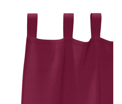 Aptumšojošie Aizkari 2 Pcs Vīnsarkans 225 X 140 Cm Poliesters Vidaxl