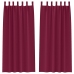 Aptumšojošie Aizkari 2 Pcs Vīnsarkans 225 X 140 Cm Poliesters Vidaxl